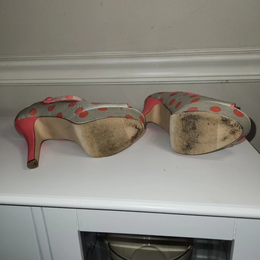 (SOLD) Madden Girl Lyons Coral Multi Heels - Picture 4 of 9